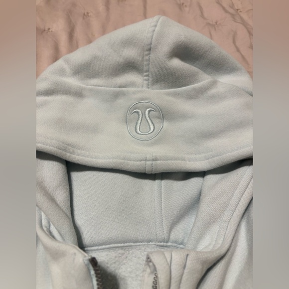 Lululemon Scuba Oversized Full-Zip Hoodie XS/S sheer blue - Picture 6 of 14